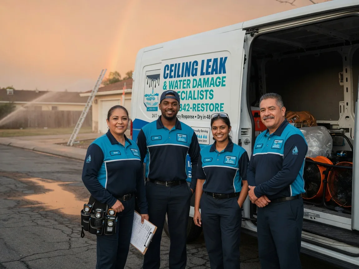 Ceiling Leak Cleanup company in Telferner, TX