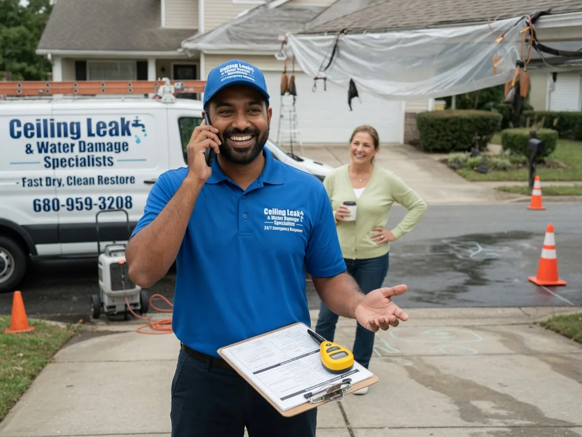 Ceiling Leak Cleanup Telferner, TX FAQs